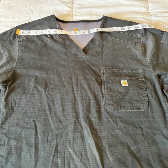 Carhartt Men's Slim Fit 6 pockets Scrub top black size L - Picture 3 of 13